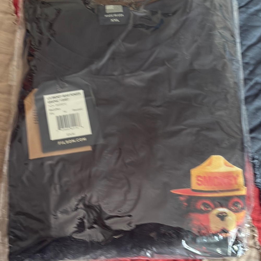 Filson Black Long Sleeve Tee Smokey The Bear